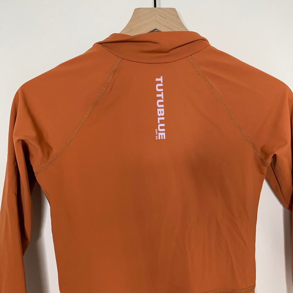 TutuBlue One Piece Long Sleeve Swimsuit Copper Orange Womens Large - Picture 11 of 16
